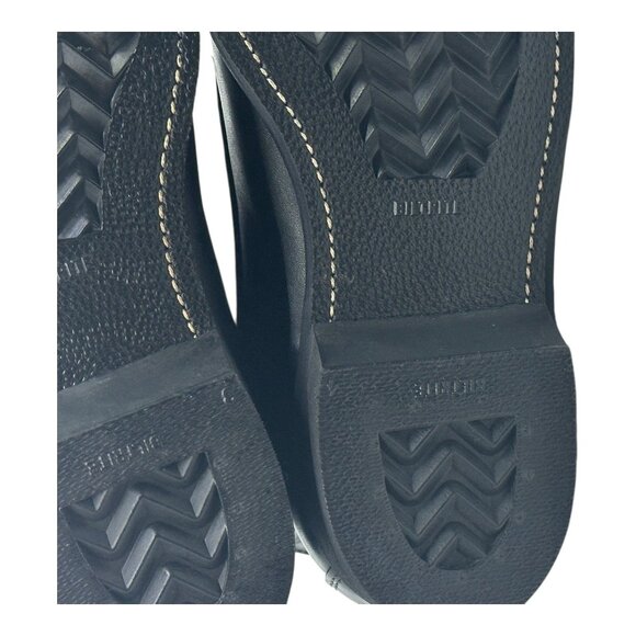 Addison Shoe Co. Black Leather Combat Boots Size 8.5 X-Wide Military Lace-Up Vtg - Picture 10 of 15